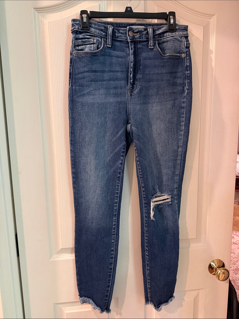 Cello High-Rise Distressed Jeans - Dark Blue